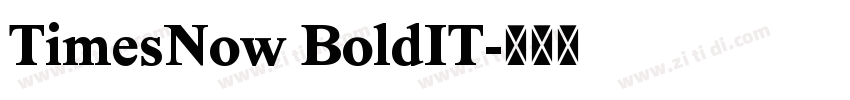 TimesNow BoldIT字体转换 TimesNow BoldIT字体转换